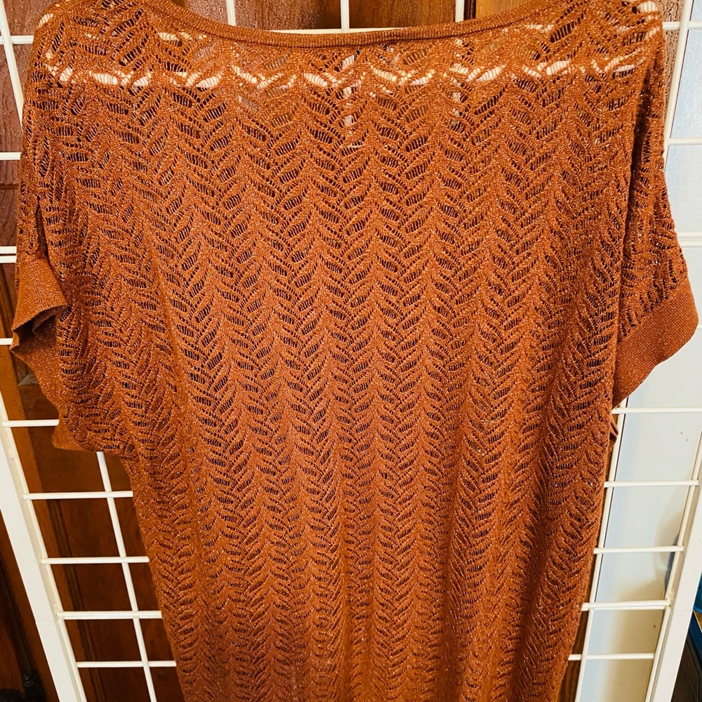 Worthington Copper Knit Top